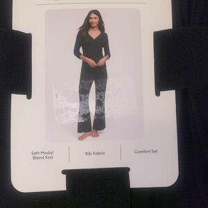 BN 2 pcs Banana Republic Women's Black Rib Lounge Set, Size #L